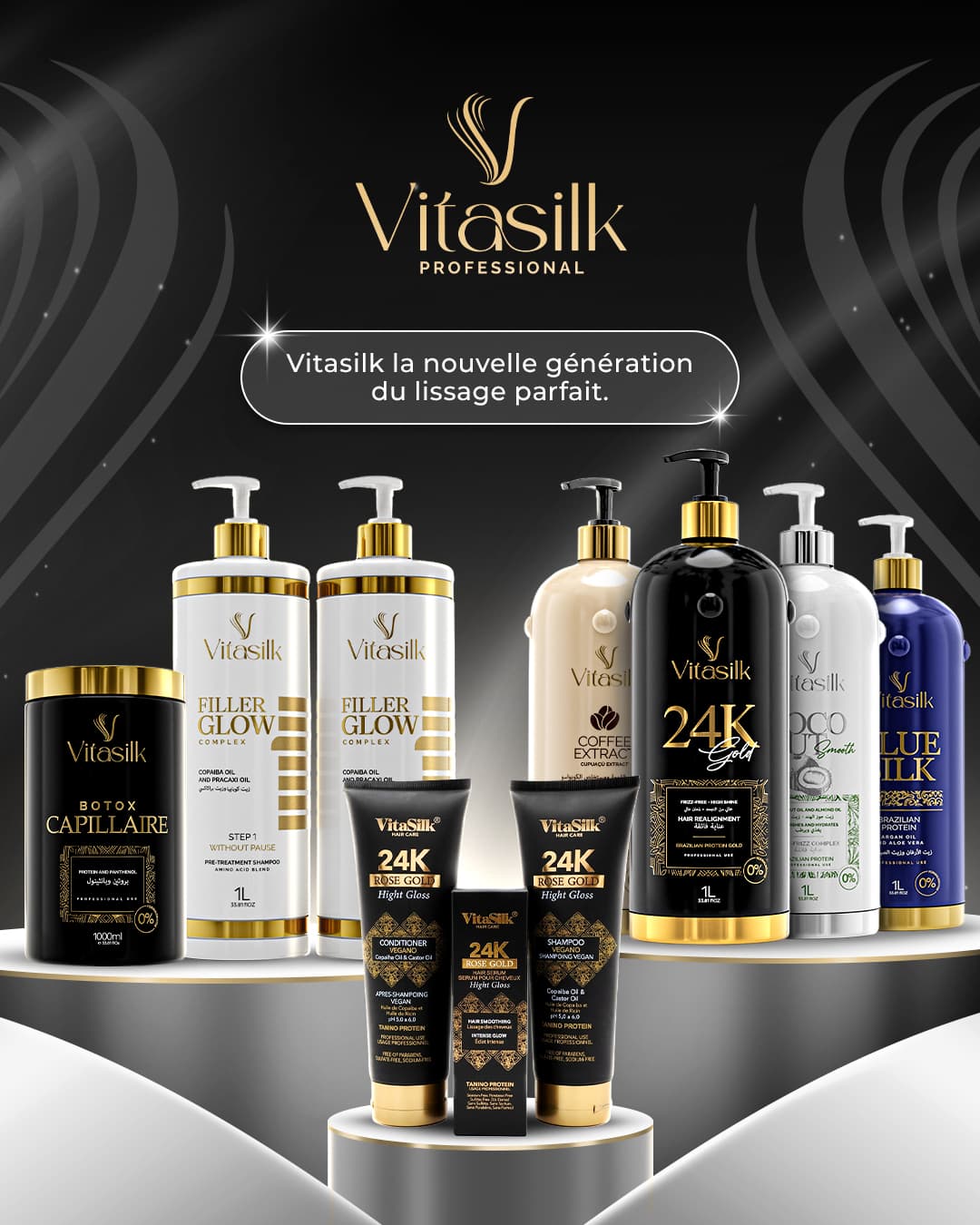 Gamme complète Vitasilk Professional